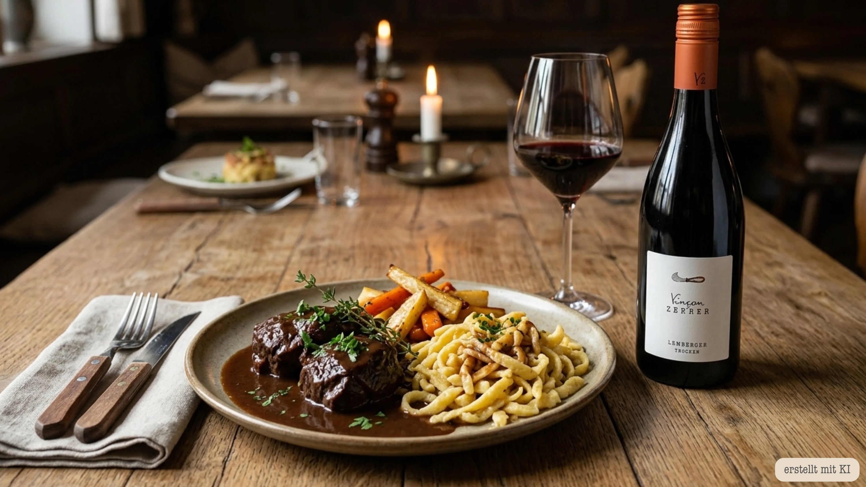 Geschmorte Ochsenbäckchen mit Spätzle