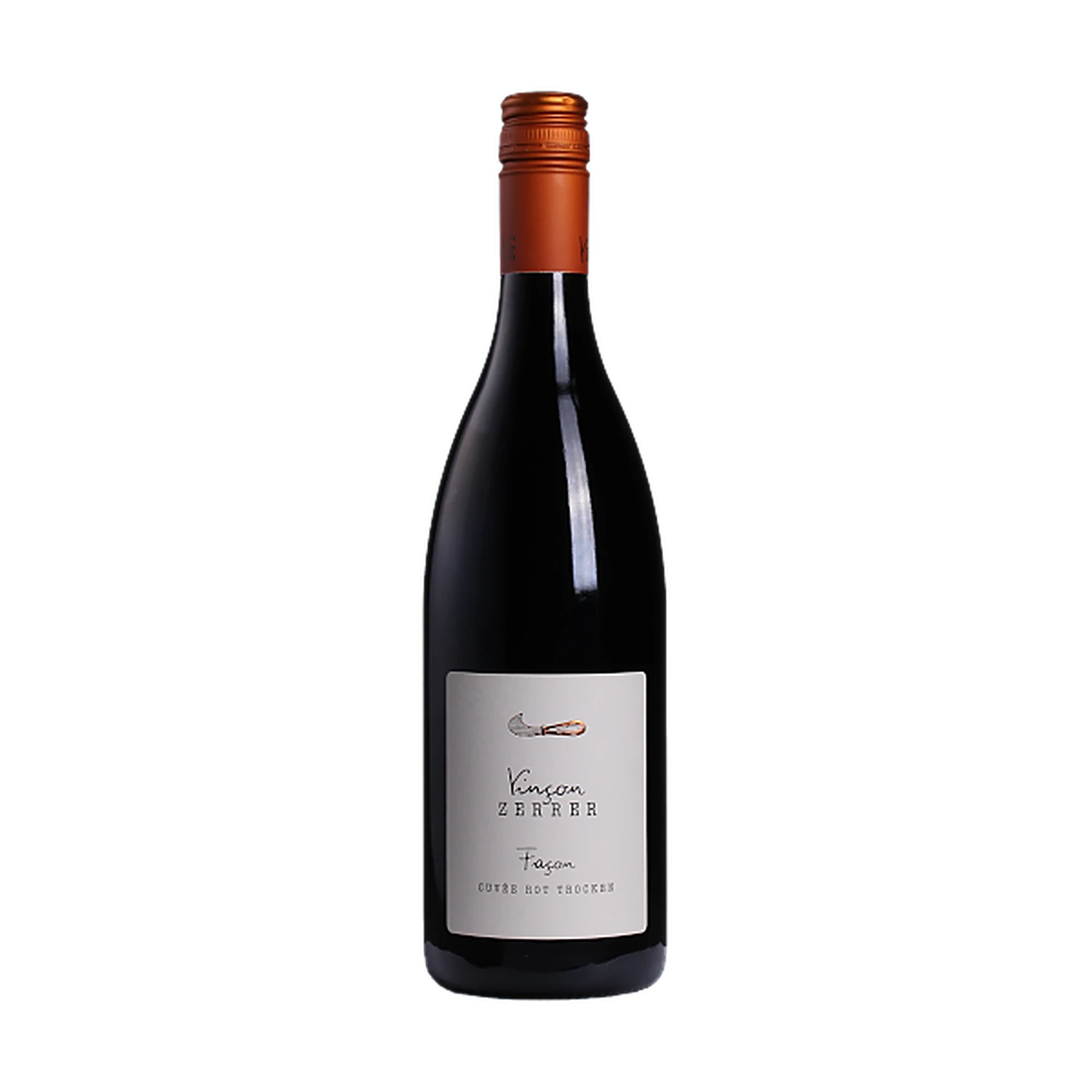 Freigestellte Flasche Façon Cuvée rot trocken 2022 vom Weingut Vinçon-Zerrer aus Württemberg