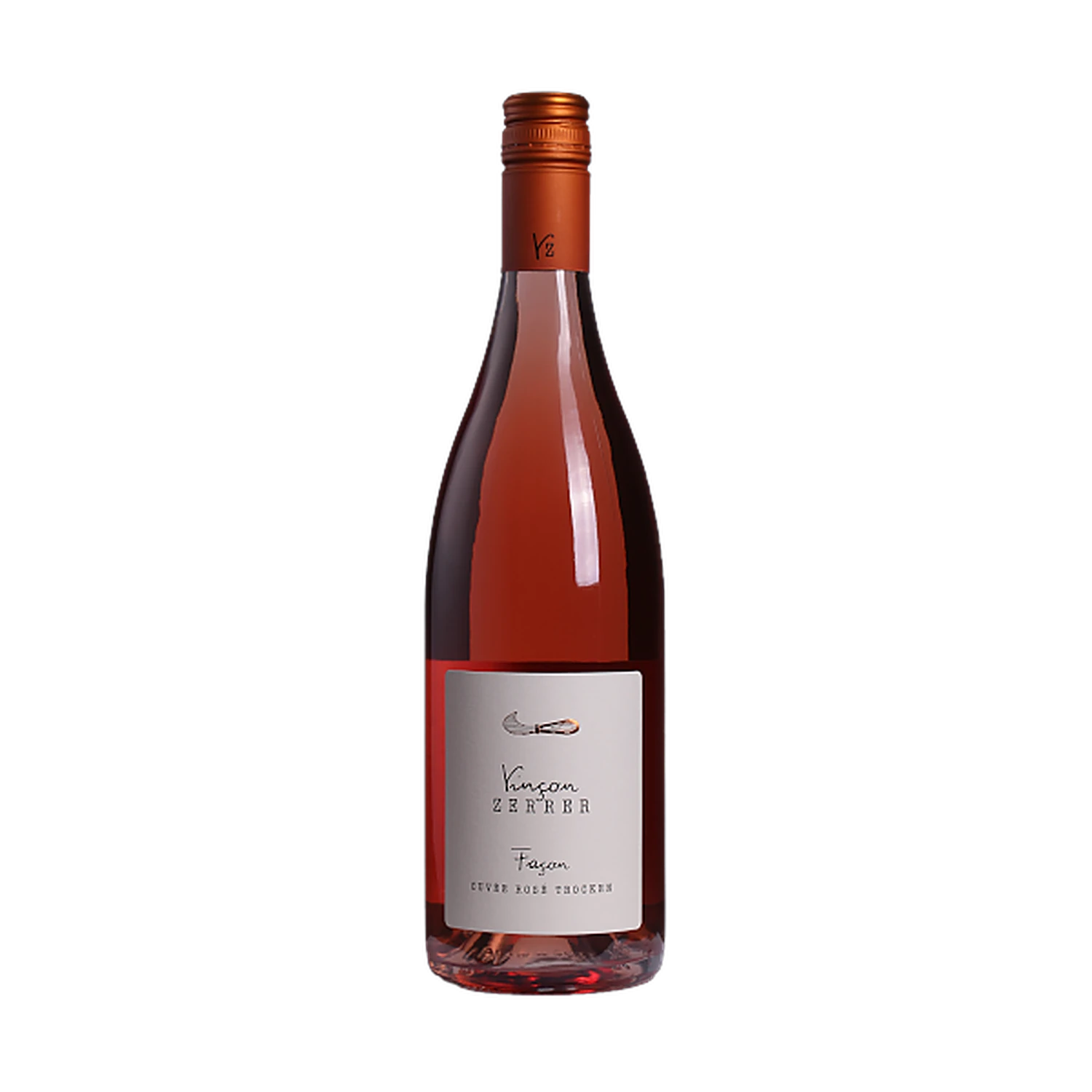 Freigestellte Flasche Façon Cuvée rosé trocken 2024 vom Weingut Vinçon-Zerrer aus Württemberg