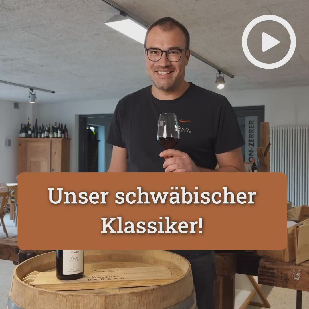 Produktvideo Trollinger mit Lemberger halbtrocken LITERFLASCHE