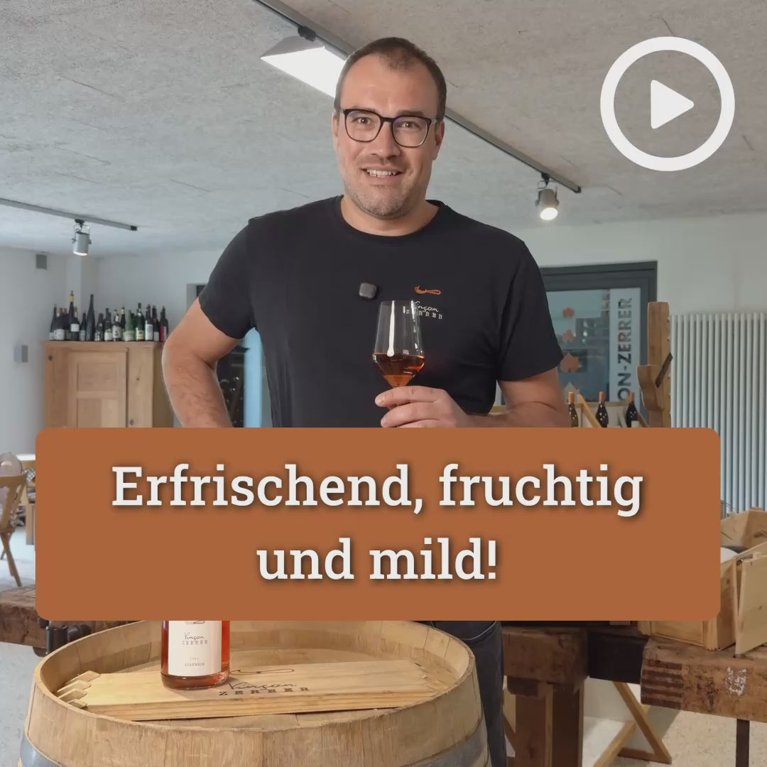 Produktvideo Roséwein halbtrocken LITERFLASCHE